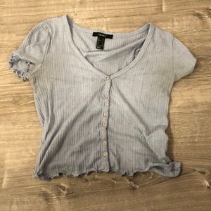 Forever 21 button up tee